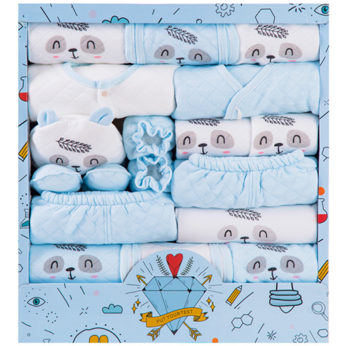 SnuggleBox™ – 15-Piece Cotton Newborn Gift Set
